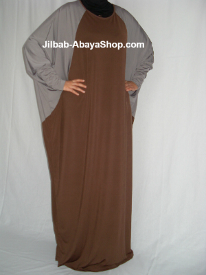 /Abaya Anna marron taupe