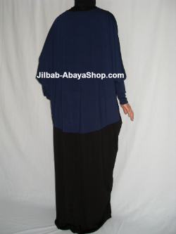 /Abaya Anna noir bleu nuit