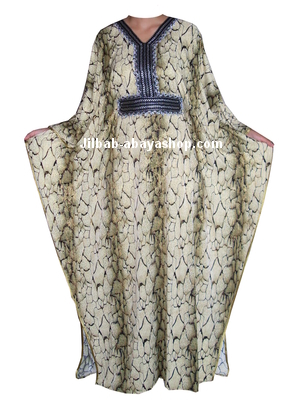 /Abaya papillon Lena Dubai Vert clair
