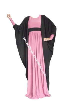 /Abaya Loubna Rose/noir