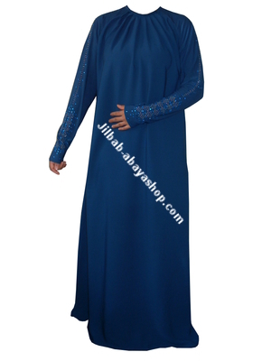 /Abaya Maryam Bleu canard