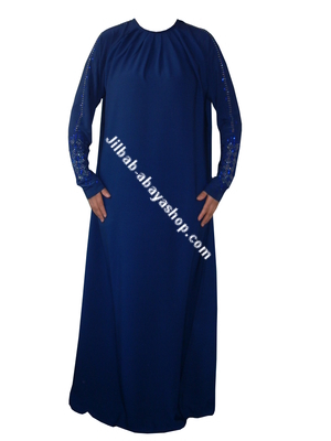 /Abaya Maryam Bleu marine