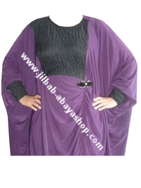 /Abaya Naima Violet/noir