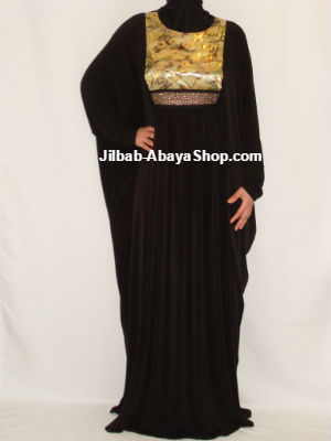 /Abaya Mahida noir/vert