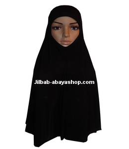 /Hijab 1 pièce cache menton noir
