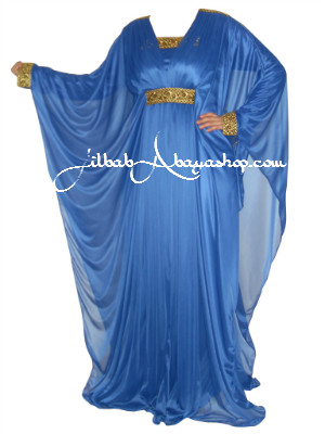 /Robe de Dubai Dounia bleu roi