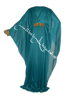 /Robe de Dubai Dounia Émeraude