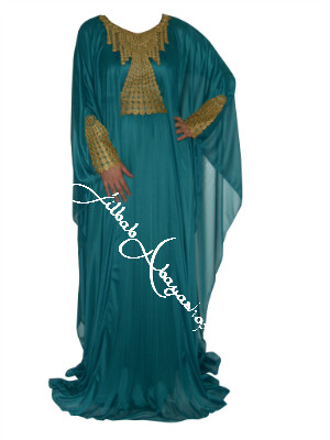 /Robe de Dubai Shama Émeraude