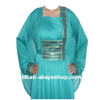 /Robe de Dubai Basma Émeraude