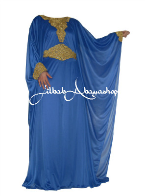 /Robe de Dubai Janna bleu roi