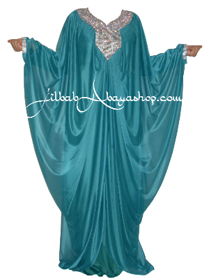 /Robe de Dubai Kamelia Émeraude