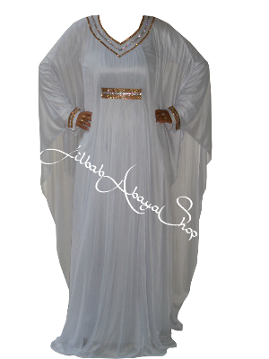 /Robe de Dubai Ammaria blanche