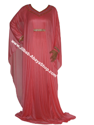 /Robe de Dubai Ammaria corail